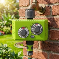 Arroseur de jardin extérieur numérique à 2 boutons, minuterie d'arrosage automatique, contrôleur d'irrigation