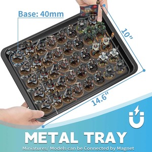 Étui de transport pour figurines en alliage d'aluminium avec rembourrage en mousse antichoc et boîte de rangement pour figurines miniatures pour le transport des figurines d'<span class=keywords><strong>action</strong></span> - Product Image 3