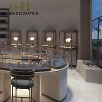 Vitrine à bijoux personnalisée avec comptoir en verre trempé, meuble de présentation pour bijoux