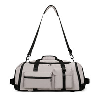 Sac de voyage en polyester trois-en-un grande capacité, haute esthétique, logo personnalisé, yoga, sports de plein air, gym, séparation sec/humide