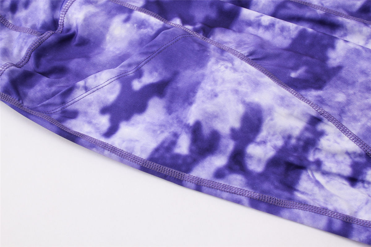 Wholesale fashion 2021 sexy tie dye yoga leggings women gym leggings fitness leggings