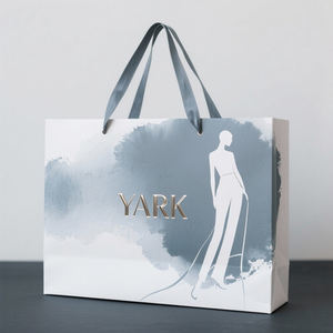 Sacs en papier jetables pour courses et cadeaux de mariage, recyclables, avec fenêtre, personnalisables avec logo pour Noël - Product Image 3