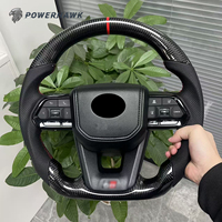 Volant en cuir et fibre de carbone de haute qualité pour Toyota LC200 LC300 Prado LC105 LC79 Hilux Corolla Camry N70 N80 Fortuner