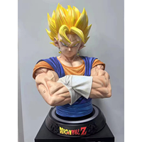 Busto GK de Fibra de Vidrio a Tamaño Real de la Animación Japonesa, Estatua de Resina de Goku como Regalo de Colección