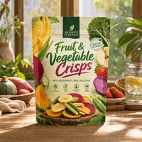 Gefreeze-droogde fruit- en groentesnacks in staande pouch, op maat bedrukt, aluminiumfolie, food grade mylar, hersluitbare notenverpakkingen