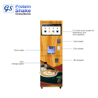 Distributeur Automatique Intelligent GS505 de Boissons Énergisantes Froides avec Écran Tactile 21,5 Pouces, Shakes Protéinés Intelligents Personnalisés et Fonctionnalité SDK