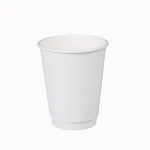 Cold Drink 8Oz Wholesale Eco Friendly Double Wall Fully Degradable Paper Cups With Printing