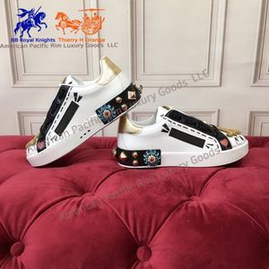 Zapatos Dolces para Hombre, Zapatos Deportivos Casuales de Lujo con Diamantes para Verano, Zapatos para Caminar de Cuero Genuino, Marca Famosa Gabbanas - Product Image 2