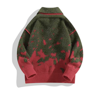 Pull de Noël personnalisé de haute qualité, respirant et anti-rétrécissement, avec un design rouge et vert pour les fêtes de famille en hiver