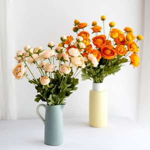 Fleurs artificielles en soie, roses thé, 40 cm, décoration de mariage, ornement de table pour la maison et le bureau - Product Image 1