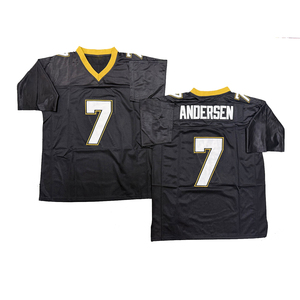 Maillot de rugby vintage pour homme, style cousu, Bobby Hebert, Morten Andersen, Archie Manning, Brees, Sam Mills, tailles S-3XL, livraison rapide - Product Image 3