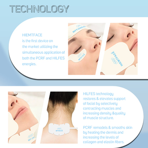 Appareil de beauté pour le visage et le corps BECO 7 Pads HIEMS PCRF, stimulateur musculaire, raffermissant de la peau, élimination des rides et des poches sous les yeux - Product Image 3