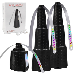 Ventilateurs anti-mouches réglables en hauteur 0728, USB, anti-moustiques, rechargeables, pliables, pour tables de cuisine extérieures - Product Image 1