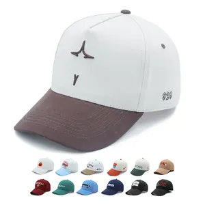 Venta al por mayor de alta calidad con logotipo de letras personalizadas de moda 6 paneles sombreros de golf gorras de béisbol sombreros y gorras deportivas para hombres y mujeres