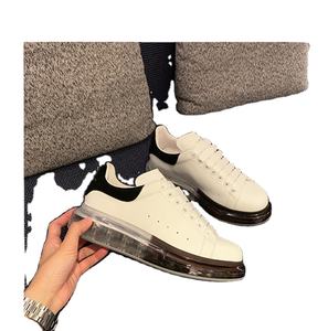 Zapatos europeos para hombre, zapatillas de cuero con plataforma, zapatos deportivos casuales con suela gruesa y amortiguación de aire para hombre y mujer - Product Image 3