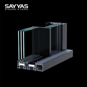 باب منزلق زجاجي محكم الإغلاق من الألومنيوم شديد التحمل، باب منزلق كبير قابل للرفع، باب منزلق بانورامي من الألومنيوم (لا يشمل الأبواب الجانبية) - Product Image 1