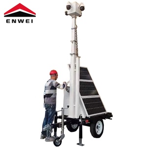 Chịu được thời tiết khắc nghiệt năng lượng mặt trời Powered <span class=keywords><strong>Camera</strong></span> An Ninh Trailer cho nông nghiệp Chống Trộm - Product Image 3