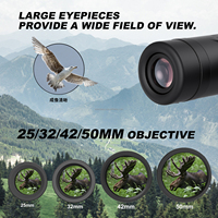 E 8x25 Jumelles Tir Chasse De Largo Alcance Télescope monoculaire Vue Golf Observation des oiseaux Jumelles longue portée