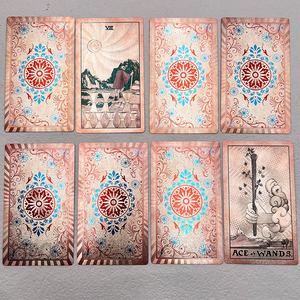 ไพ่ทาโรต์เคลือบทอง ชุดไพ่พยากรณ์หรูหรา ไพ่คำยืนยันแบบกำหนดเอง พิมพ์บนกระดาษ พร้อมกล่อง - Product Image 4