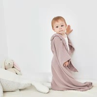 Couverture en cachemire tricotée en coton quantité minimale de commande bas personnalisée OEM ODM pour bébés garçons et filles