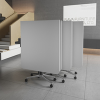 Table de conférence et de salle à manger multifonctionnelle moderne en bois massif, pliable et réglable, écologique, mobilier de bureau commercial en métal