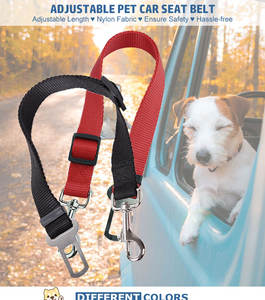 US LOCAL STOCK Hiphoppet Hochwertige langlebige Haustier Katze Hund Fahrzeug Leine Nylon verstellbarer Autos itz Hund Sicherheits gurt Hund Auto Leine - Product Image 3