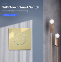 Anjielo pour Smart Life, interrupteur mural intelligent WiFi 4 voies IP65 ABS, 2 ensembles d'interrupteurs à capteur tactile LED pour la maison