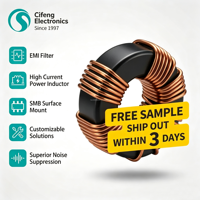 High Quality CF Brand Ferrite Ni-Zn Soft Magnet Toroid Chokes EMI/EMC Noise Reduction ROHS/REACH Certified Ferrite Ring
