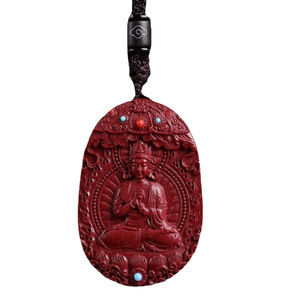 Collana con Pendente Granato Otto Punte in Rame Dorato con Sabbia d'Oro ad Alto Contenuto, Catena Etnica in Bambù, per Uomo e Donna, Pendente Zodiacale Benmingfo - Product Image 5