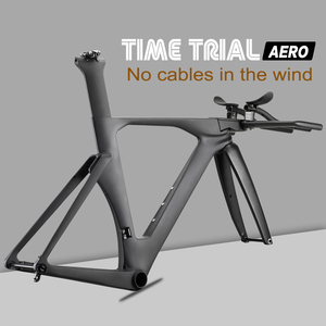 Khung xe đạp đường trường Carbon Airwolf <span class=keywords><strong>TT</strong></span> Disc, dành cho môn ba môn phối hợp, cỡ lốp 700*28C, khung xe đạp thử nghiệm thời gian bằng carbon, khung xe đạp đường trường <span class=keywords><strong>TT</strong></span> gắn đĩa phẳng UD - Product Image 4