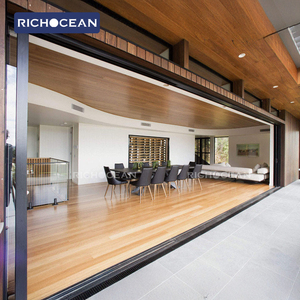 Portes coulissantes en verre extérieures modernes <span class=keywords><strong>et</strong></span> de grande taille pour bureaux commerciaux à prix bas RICHOCEAN, portes <span class=keywords><strong>et</strong></span> fenêtres coulissantes pour la maison - Product Image 5
