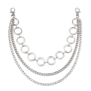 Geometric Metal Waist <b>Chain</b> Zinc Alloy Multi Layer Punk Street Style Fashion Hip Hop Rock Pants <b>Chain</b> Daily Wear - Product Image 5