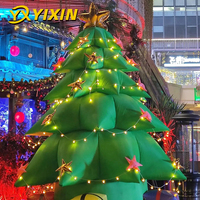 Arbre de Noël gonflable géant lumineux pour extérieur, personnalisé, résistant à l'eau, avec souffleur d'air