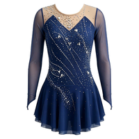 Robe de patinage artistique personnalisée pour filles et femmes, costume de danse, tenue de performance