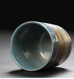 Tazas de Cerámica Hechas a Mano, Taza de Té Kung <span class=keywords><strong>Fu</strong></span>, Multi-Estilo, Retro, Esmalte de Hierro, Cerámica Rústica, Taza de Café Japonesa - Product Image 6