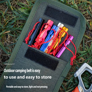 Estaca Triangular de Aleación de Aluminio de 18 cm para Tienda de Campaña al Aire Libre, Refuerzo a Prueba de Viento para Toldo, Estaca de Tierra Reforzada Manual con Cuerda - Product Image 4