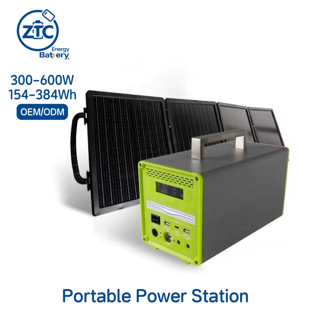 Long Lasting Battery Custom Color Aluminum 300w 400w 600w Energy Storage Portable System Household Solar Power Station