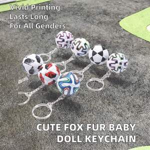 Wholesale Luxury <b>Keychains</b> France Spain Germany Football Team Jersey Acrylic with Silk Screen Printing - Product Image 6