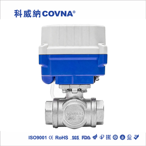 Vanne de régulation de débit d'eau électrique en acier inoxydable COVNA série 15N DN20 3/4 pouce 3 voies 12V DC CR2 2 fils à retour automatique - Product Image 6