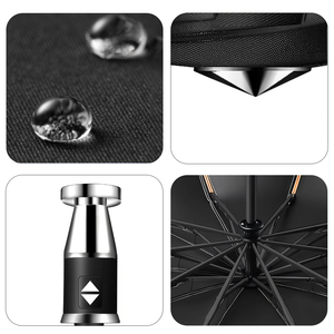 ร่มพับกลับด้านแบบโปรโมชั่น พร้อมโลโก้สั่งทำ เปิด-ปิดอัตโนมัติ โครงสร้างแข็งแรง ทนลม เหมาะสำหรับเป็นของขวัญองค์กร - Product Image 2