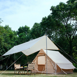 Tenda da <span class=keywords><strong>Campeggio</strong></span> Gonfiabile QT in Tessuto Oxford e Cotone Impermeabile >3000mm, Quattro Stagioni, Una Camera da Letto, per Famiglie, Cabina Esterna 300x210x200cm - Product Image 1