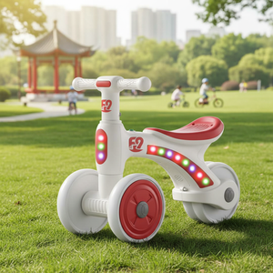 Trottinette d'équilibre sans pédales à quatre roues pour enfants, pour les tout-petits de 1 à 3 ans, trottinette d'apprentissage pour bébé - Product Image 2