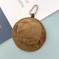 Mini porte-monnaie design chapeau, mini pochette à fermeture éclair, porte-monnaie multifonctionnel, sac portable pour écouteurs