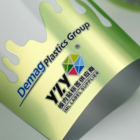 Impression en héliogravure personnalisée, effet holographique métallique, étiquette IML (In-Mold Label) de qualité alimentaire pour gobelet en plastique PP pour thé au lait