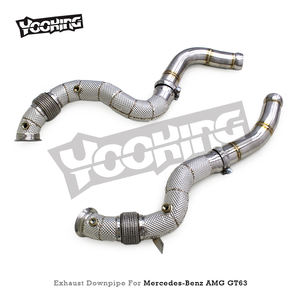 Tubo de bajada recto de <span class=keywords><strong>escape</strong></span> automático para mercedes-benz AMG GT63/GT63S 4,0 T 2019-2023, sistema de <span class=keywords><strong>escape</strong></span> de tubo de flujo <span class=keywords><strong>libre</strong></span> SUS304 - Product Image 4