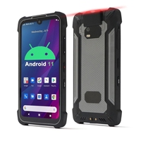 Terminal portable industriel PDA Android 11 avec scanner de codes-barres 2D, 4G, WiFi, GPS, NFC, robuste, 4 Go + 64 Go, IP65, collecteur de données d'entrepôt, GMS