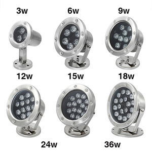 Lumières de <span class=keywords><strong>piscine</strong></span> rondes à LED RVB Projecteur de fontaine de danse aquatique classé IP68 pour l'éclairage sous-marin de petites fontaines - Product Image 3