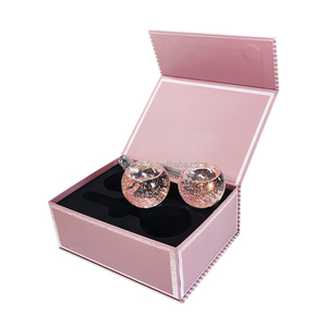 Boule à roulettes magique à paillettes, couleur champagne, rose, rouleaux de glace, masseur facial froid - Product Image 2