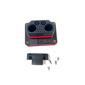 Connecteur hybride haute tension 2 broches + 8 broches prise et prise en plastique à angle droit pour Moto de puissance automobile - Product Image 2