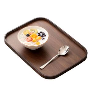 Plateau en bois naturel, adapté à un usage domestique, plateau à pâtisserie de style japonais, plateau de service pour restaurant, plateau de rangement rectangulaire - Product Image 3